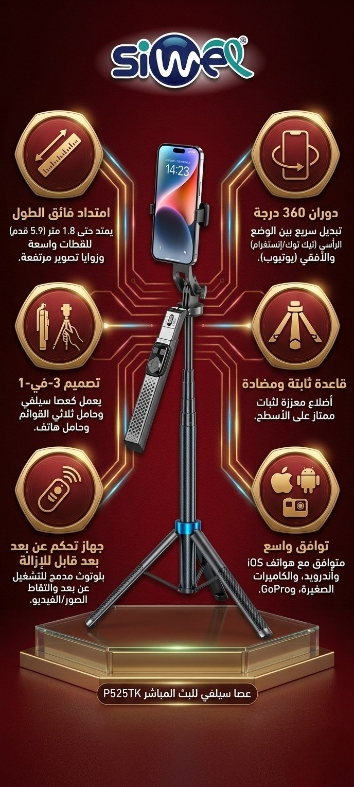 photo_2026-04-26_23-20-47 Live broadcast Selfie stick p525TK - Image 1