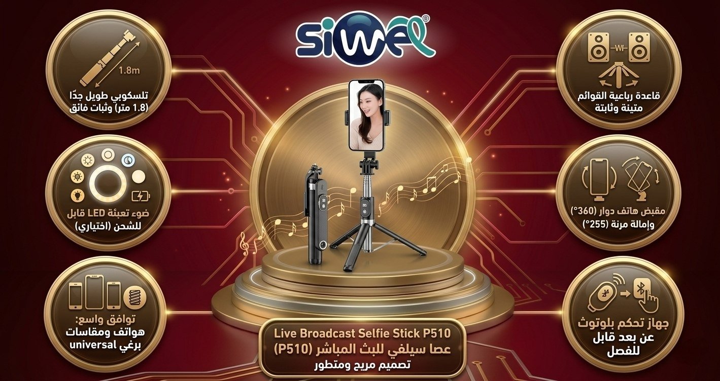 photo_2026-04-26_23-24-39 Live broadcast Selfie stick P510 - Image 1