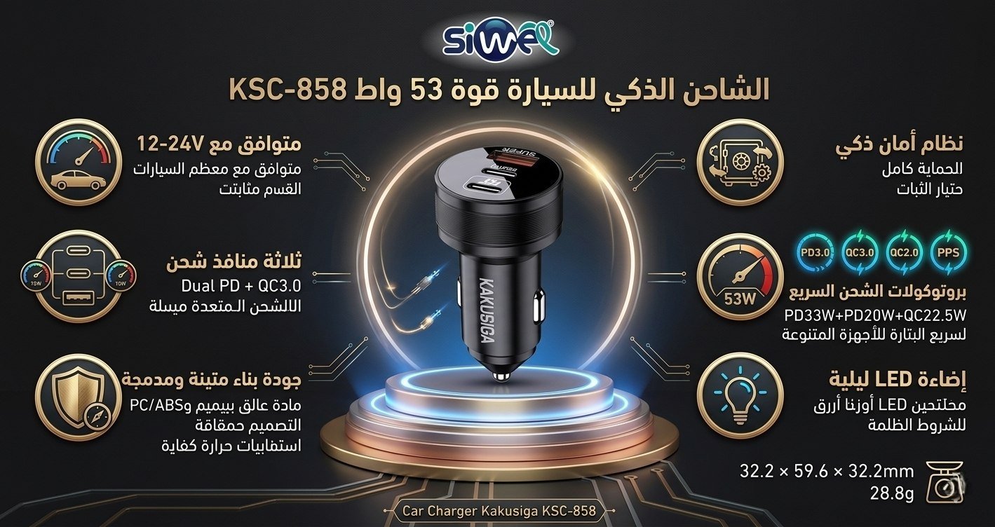 photo_2026-05-01_14-37-51 Car charger 53W Kakusiga KSC-858 - Image 1