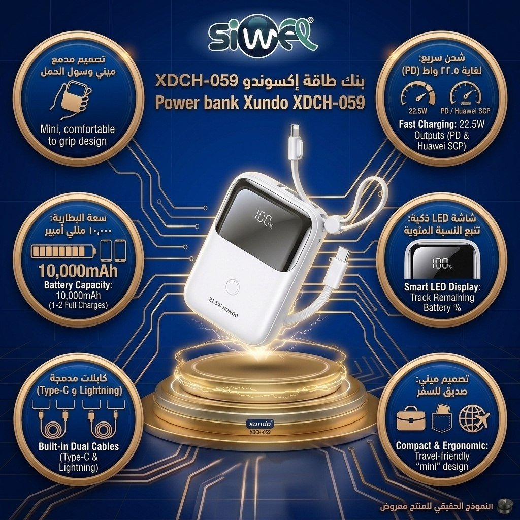 photo_2026-06-06_15-30-53 Power bank Xundo XDCH-059 - Image 1