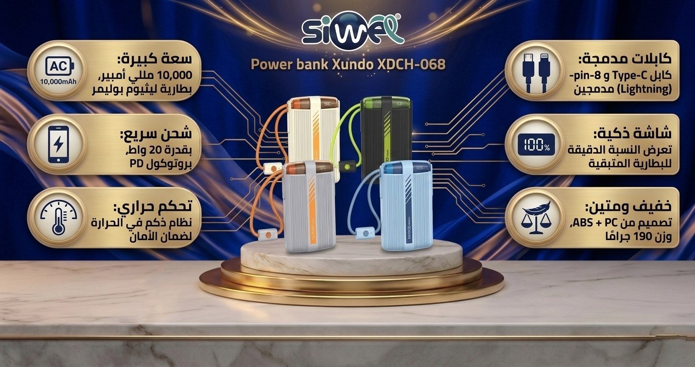 photo_2026-06-14_11-47-41 Power bank Xundo XDCH-068 - Image 1