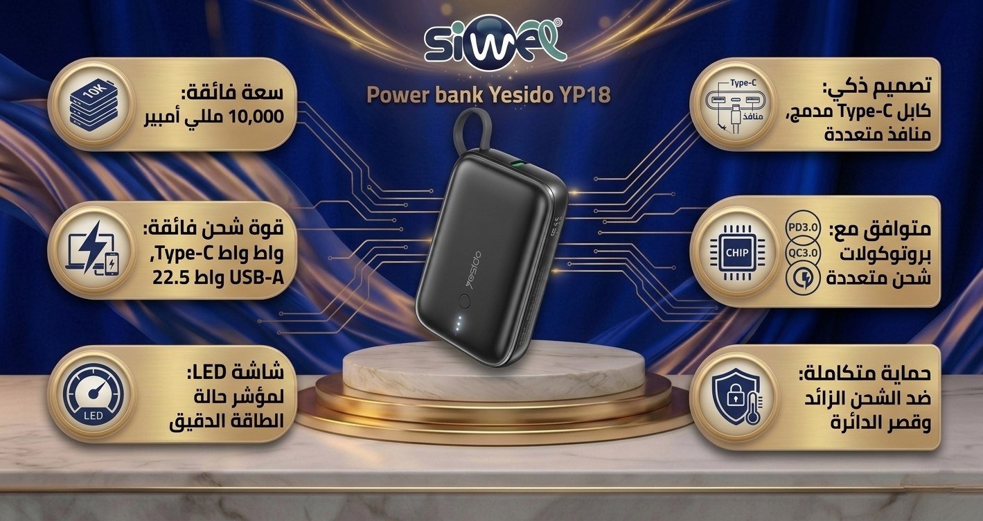 photo_2026-06-14_12-07-38 Power bank Yesido YP18 - Image 1