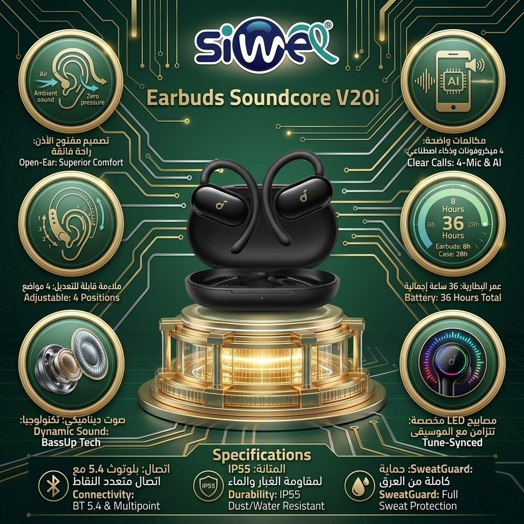 photo_2026-06-14_12-54-59 Earbuds souncore V20I - Image 1